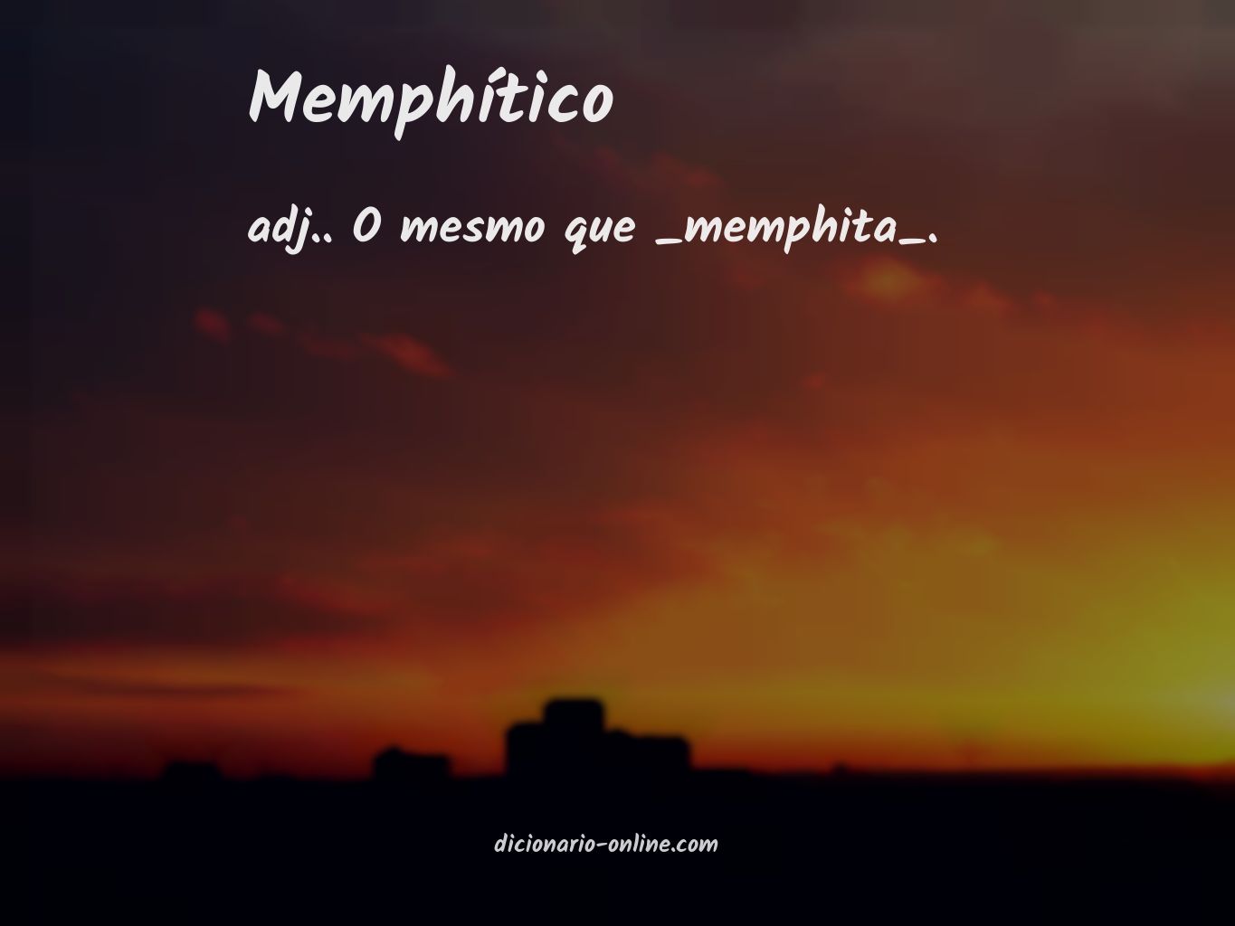 Significado de memphítico