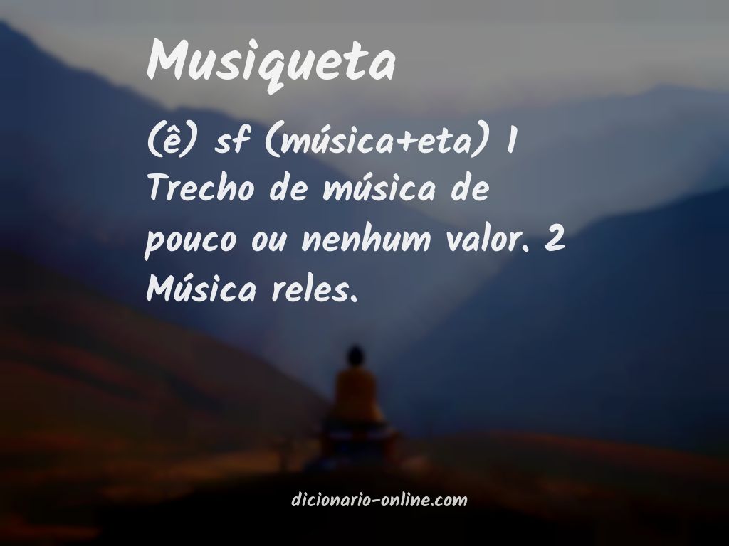 Significado de musiqueta