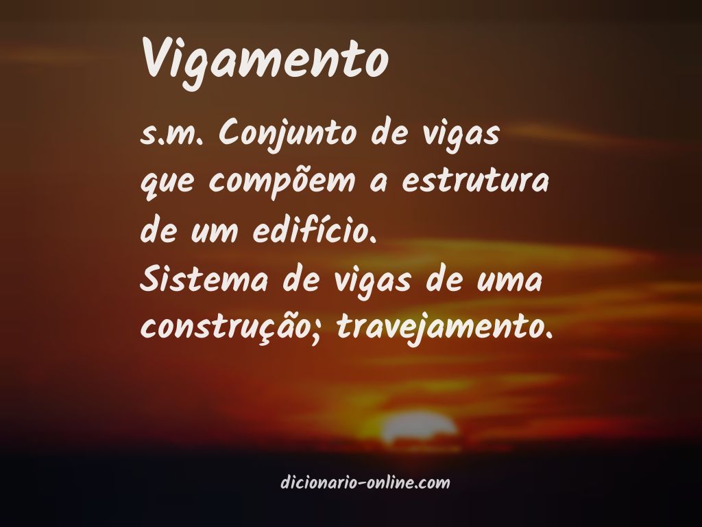 Significado de vigamento