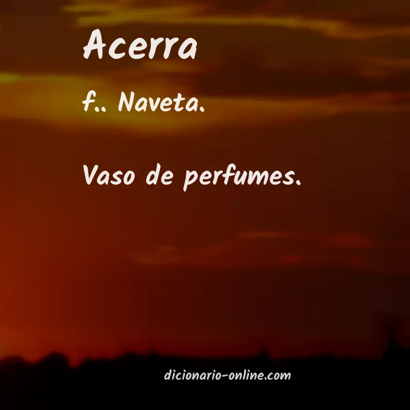 Significado de acerra