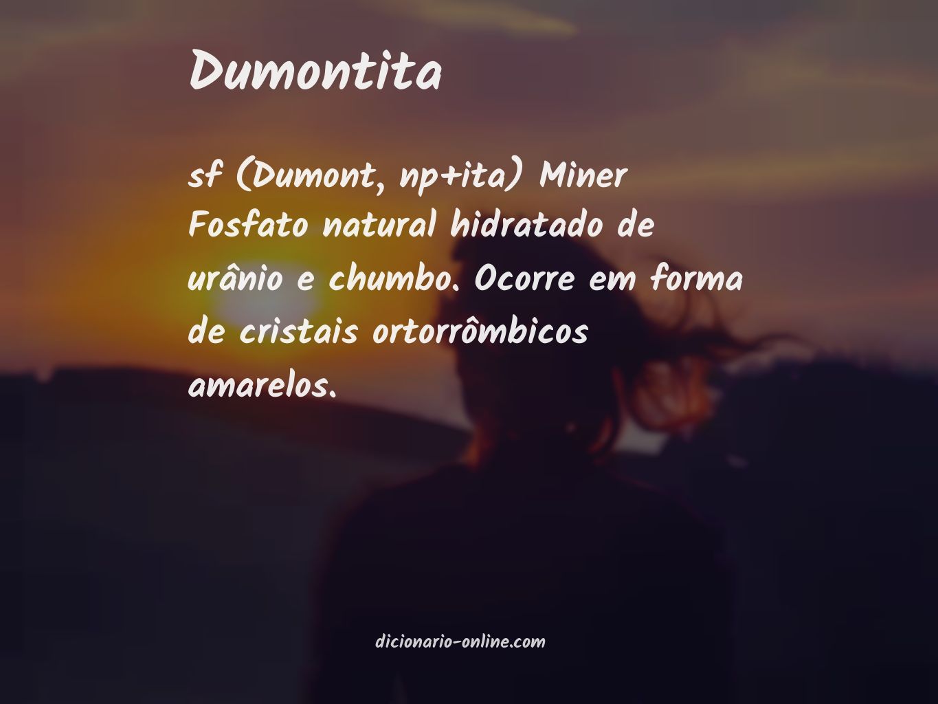 Significado de dumontita