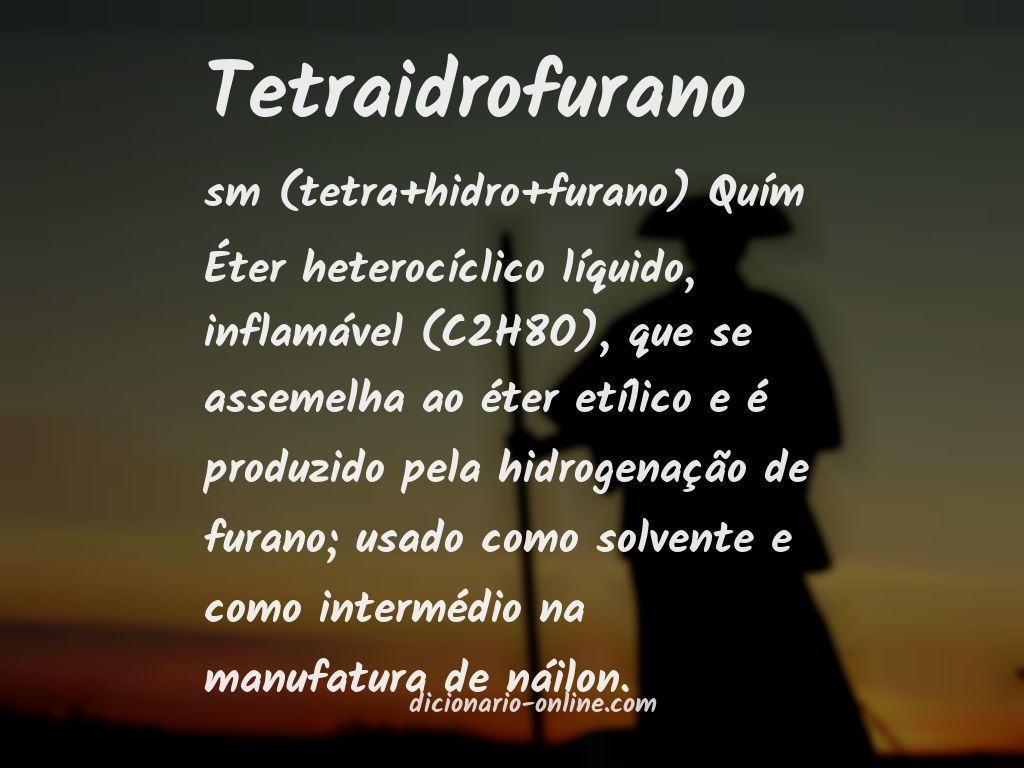 Significado de tetraidrofurano