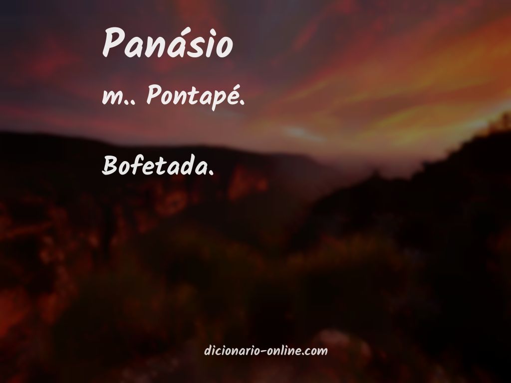 Significado de panásio