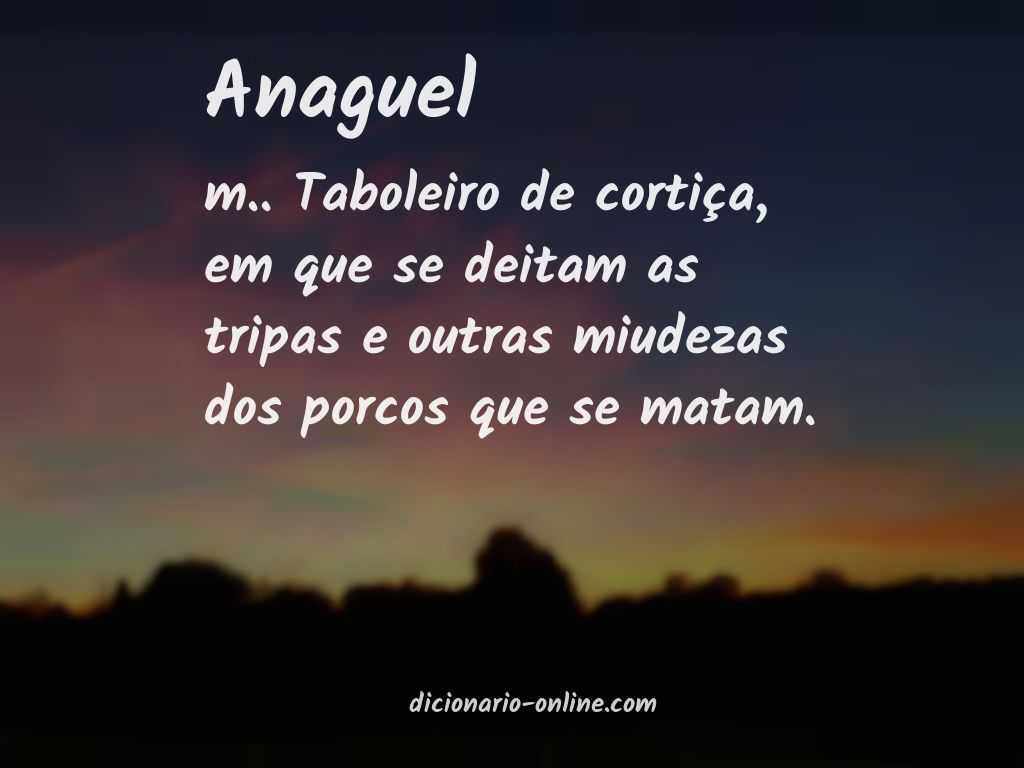 Significado de anaguel