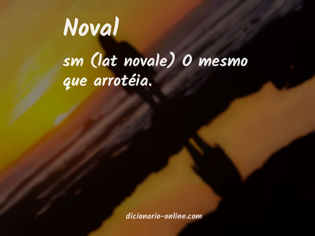 Significado de noval