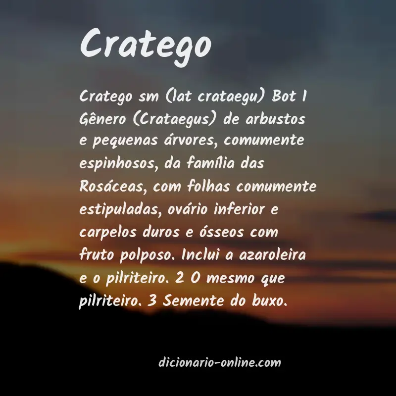 Significado de cratego