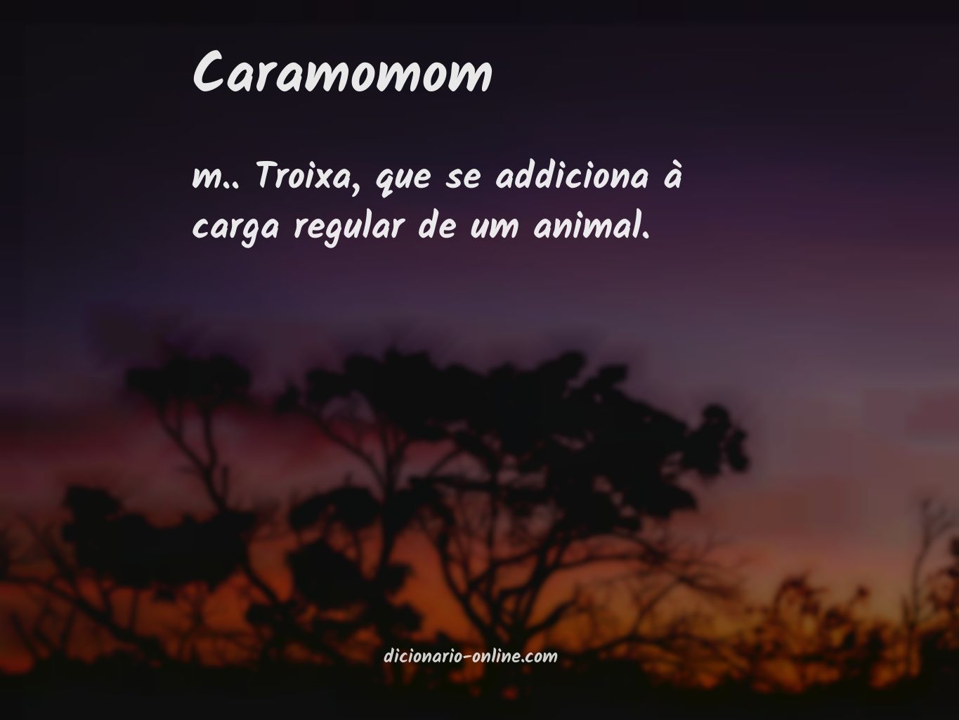 Significado de caramomom