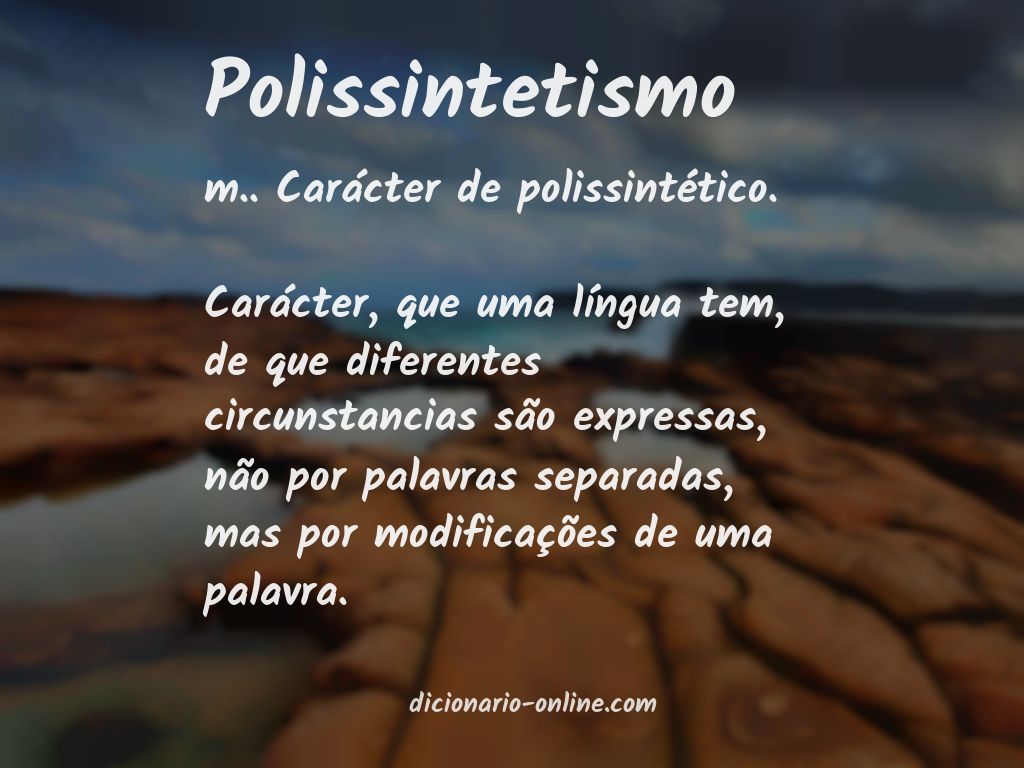 Significado de polissintetismo