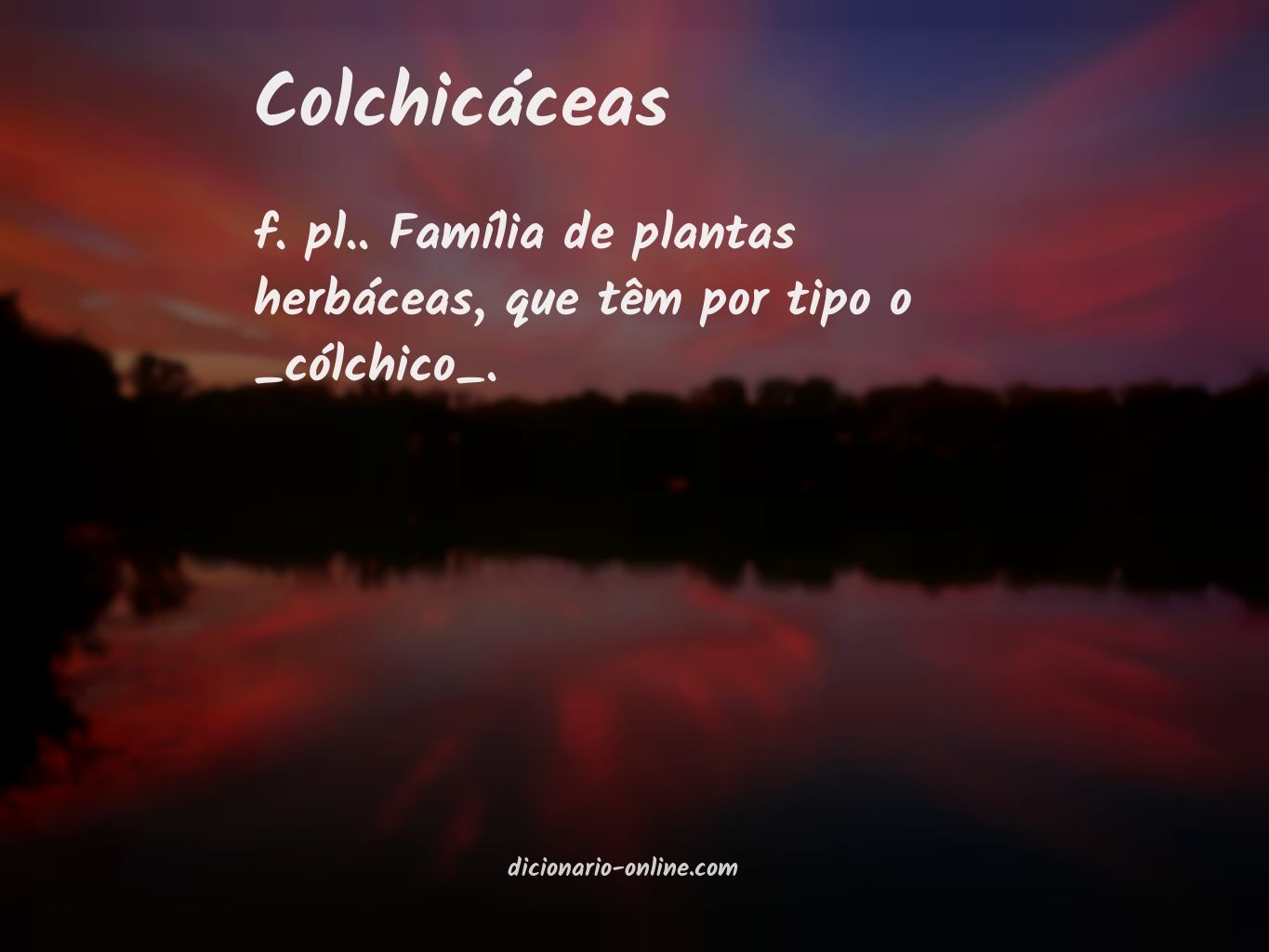 Significado de colchicáceas