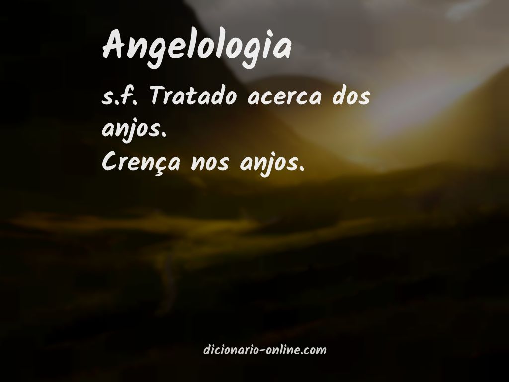 Significado de angelologia