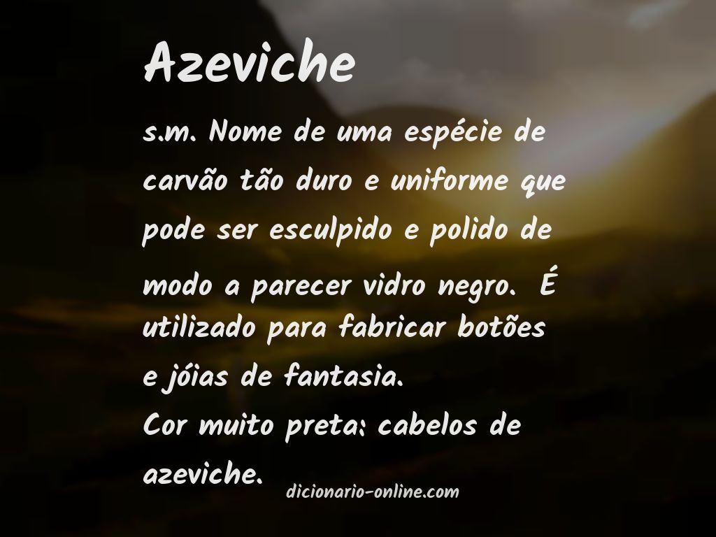 Significado de azeviche