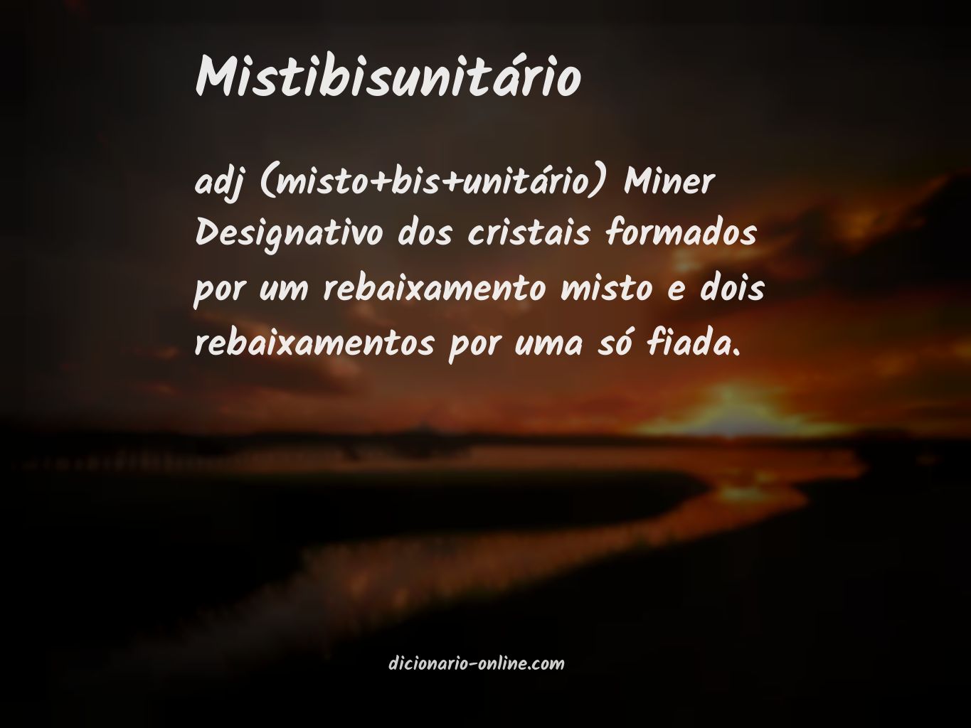 Significado de mistibisunitário