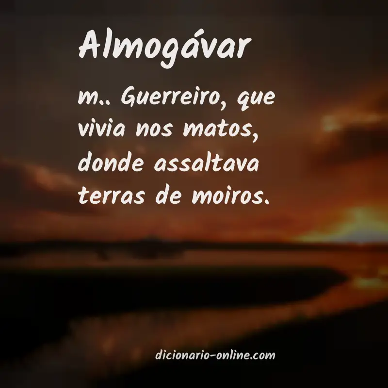 Significado de almogávar