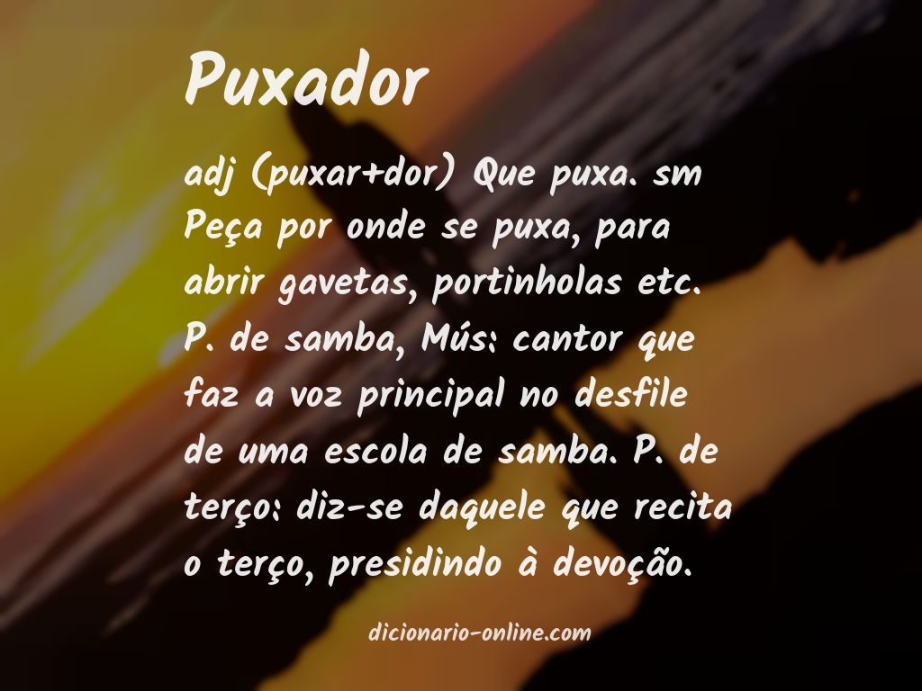 Significado de puxador