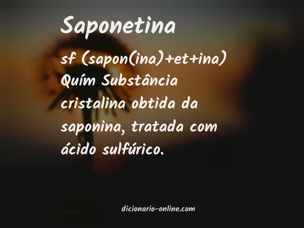 Significado de saponetina