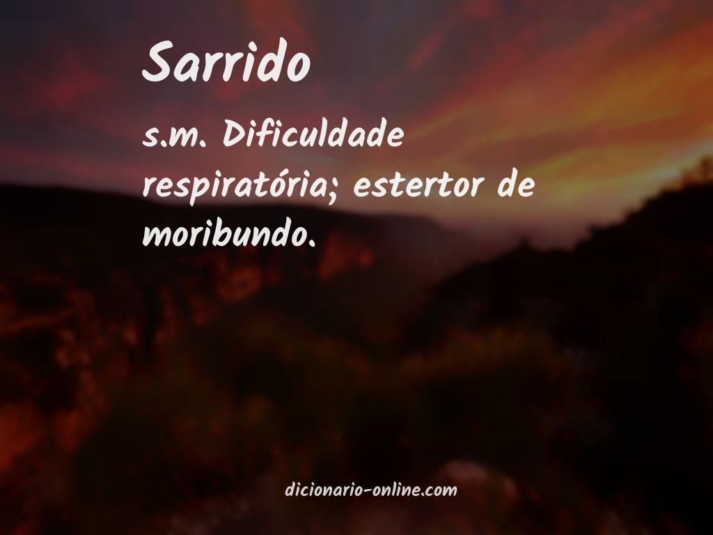 Significado de sarrido