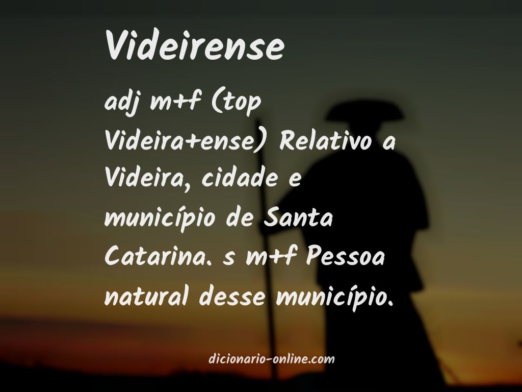 Significado de videirense