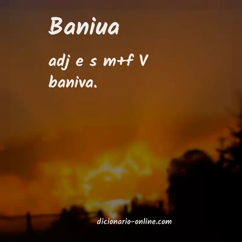 Significado de baniua