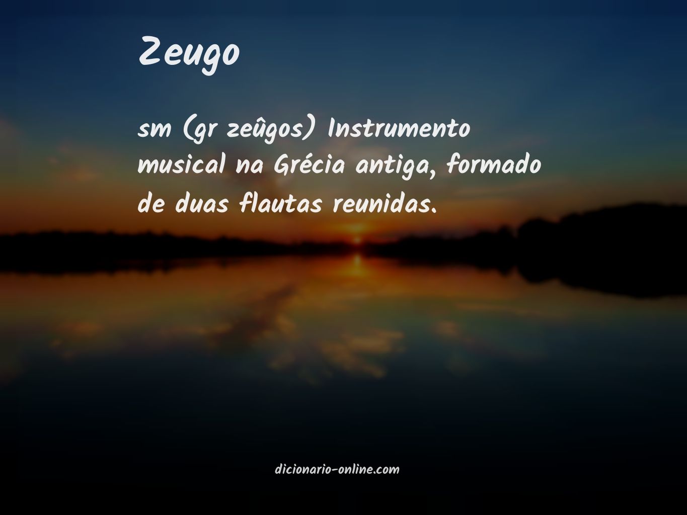 Significado de zeugo