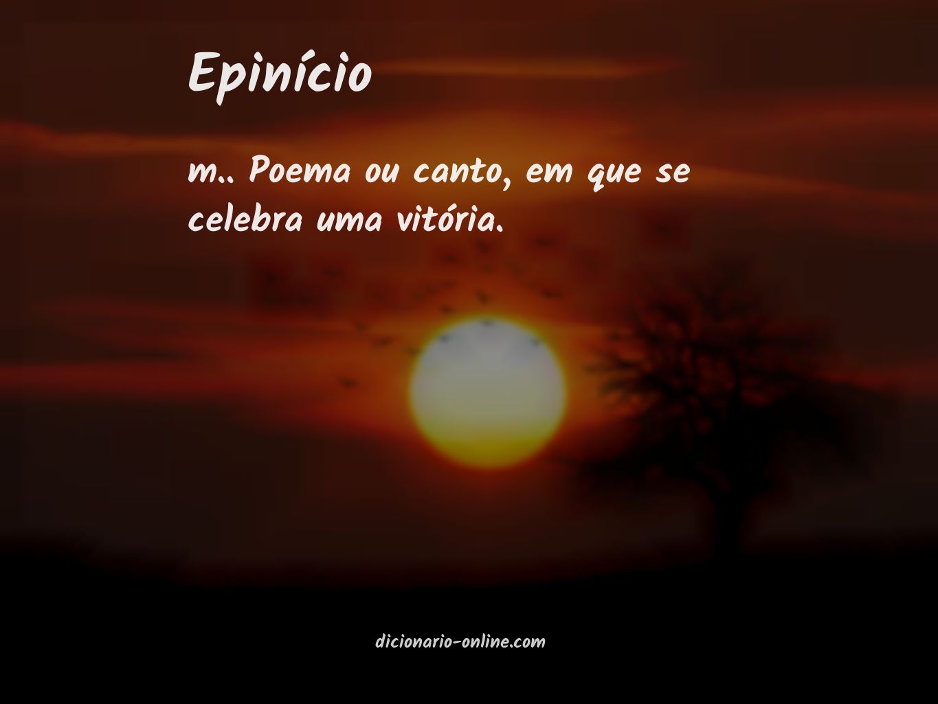 Significado de epinício