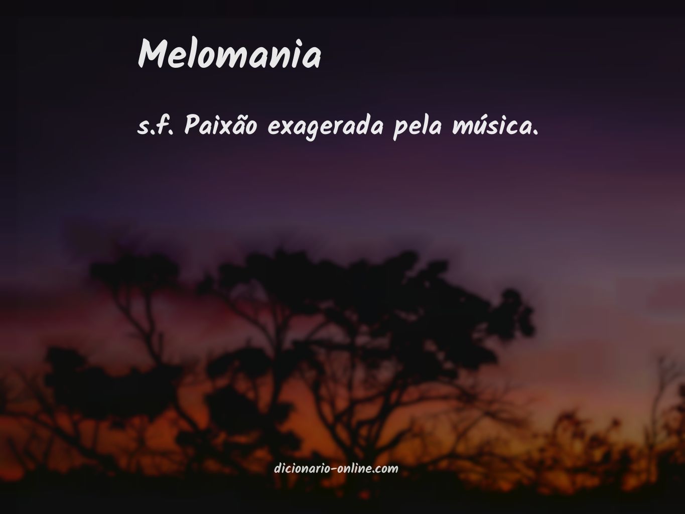 Significado de melomania