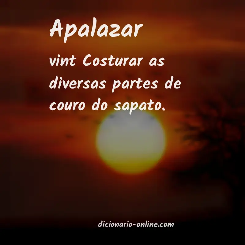 Significado de apalazar