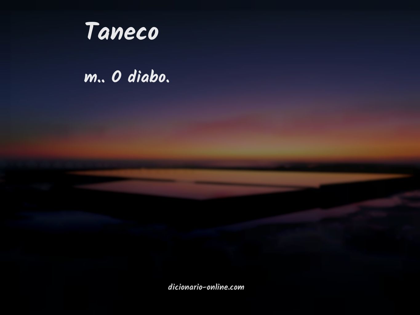 Significado de taneco