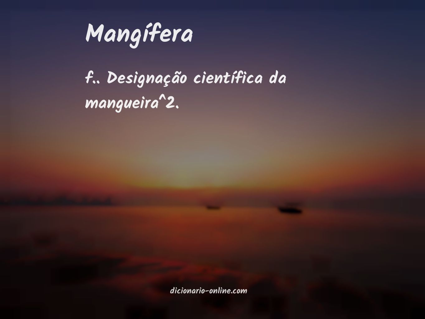 Significado de mangífera