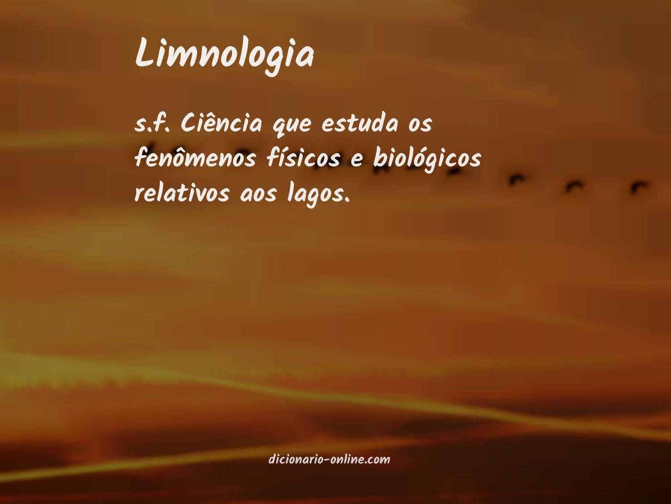 Significado de limnologia