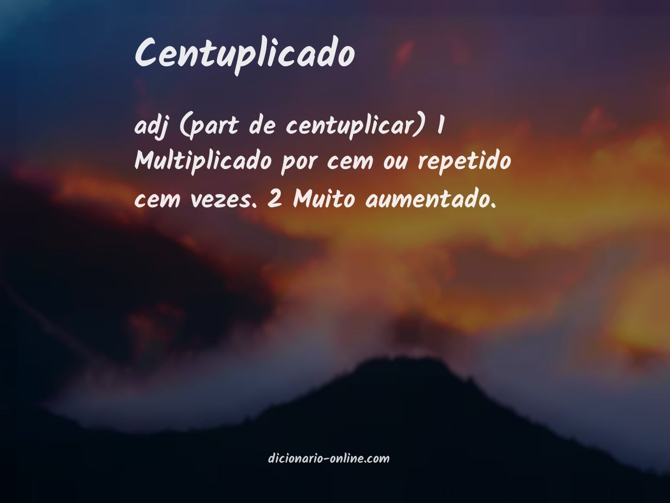 Significado de centuplicado