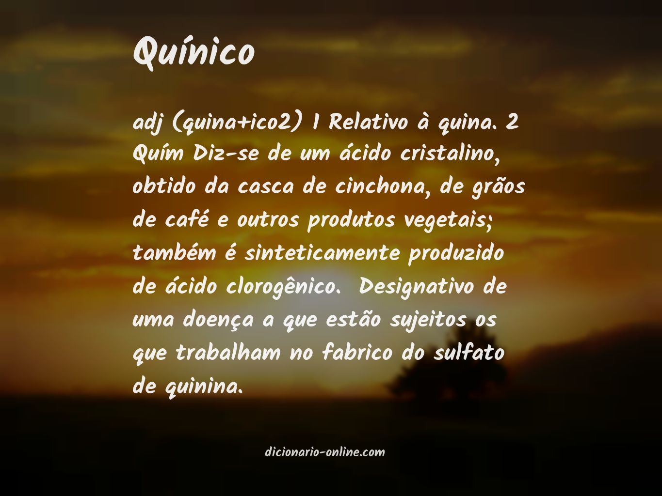 Significado de quínico