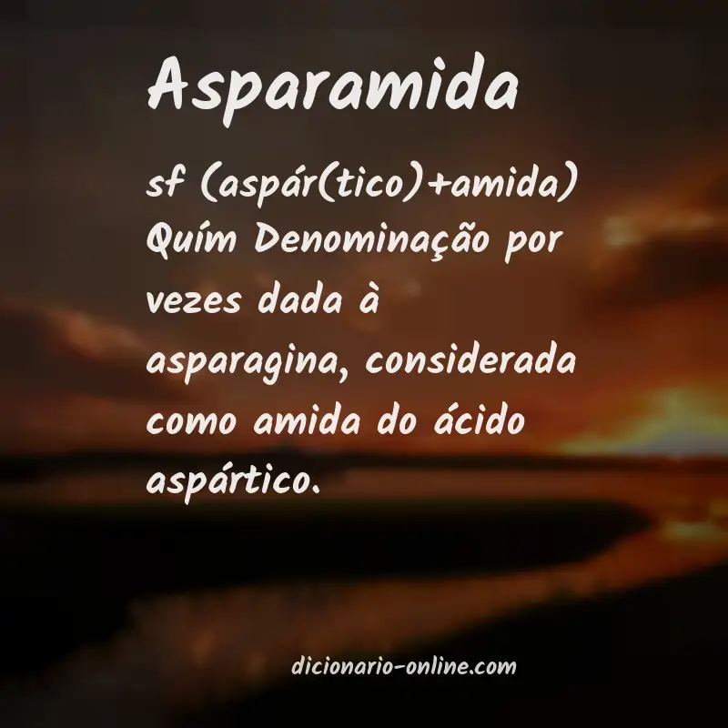 Significado de asparamida