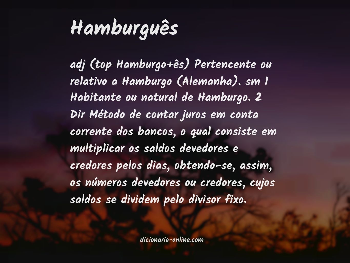 Significado de hamburguês