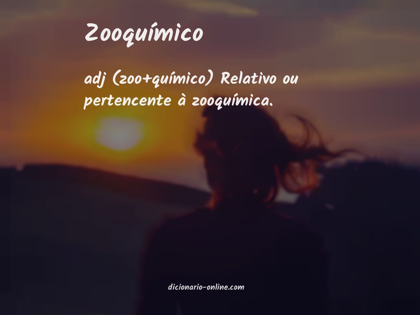 Significado de zooquímico