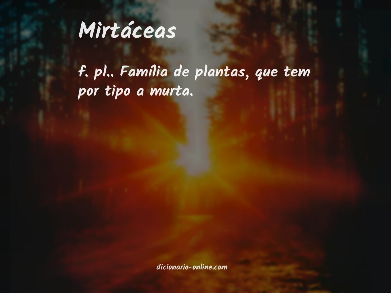 Significado de mirtáceas