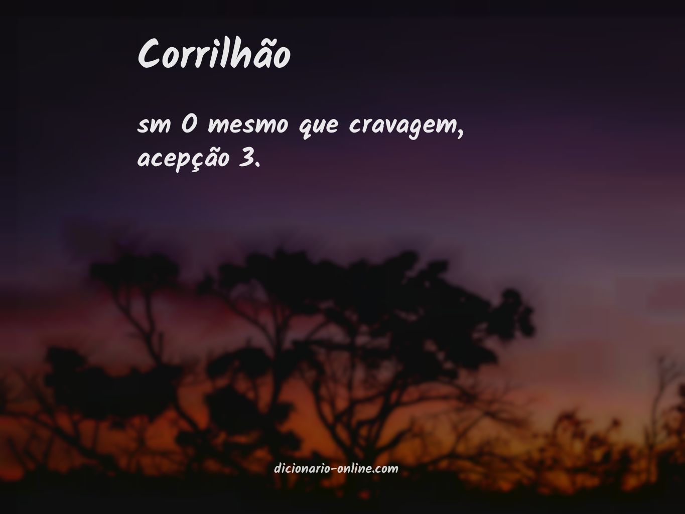 Significado de corrilhão