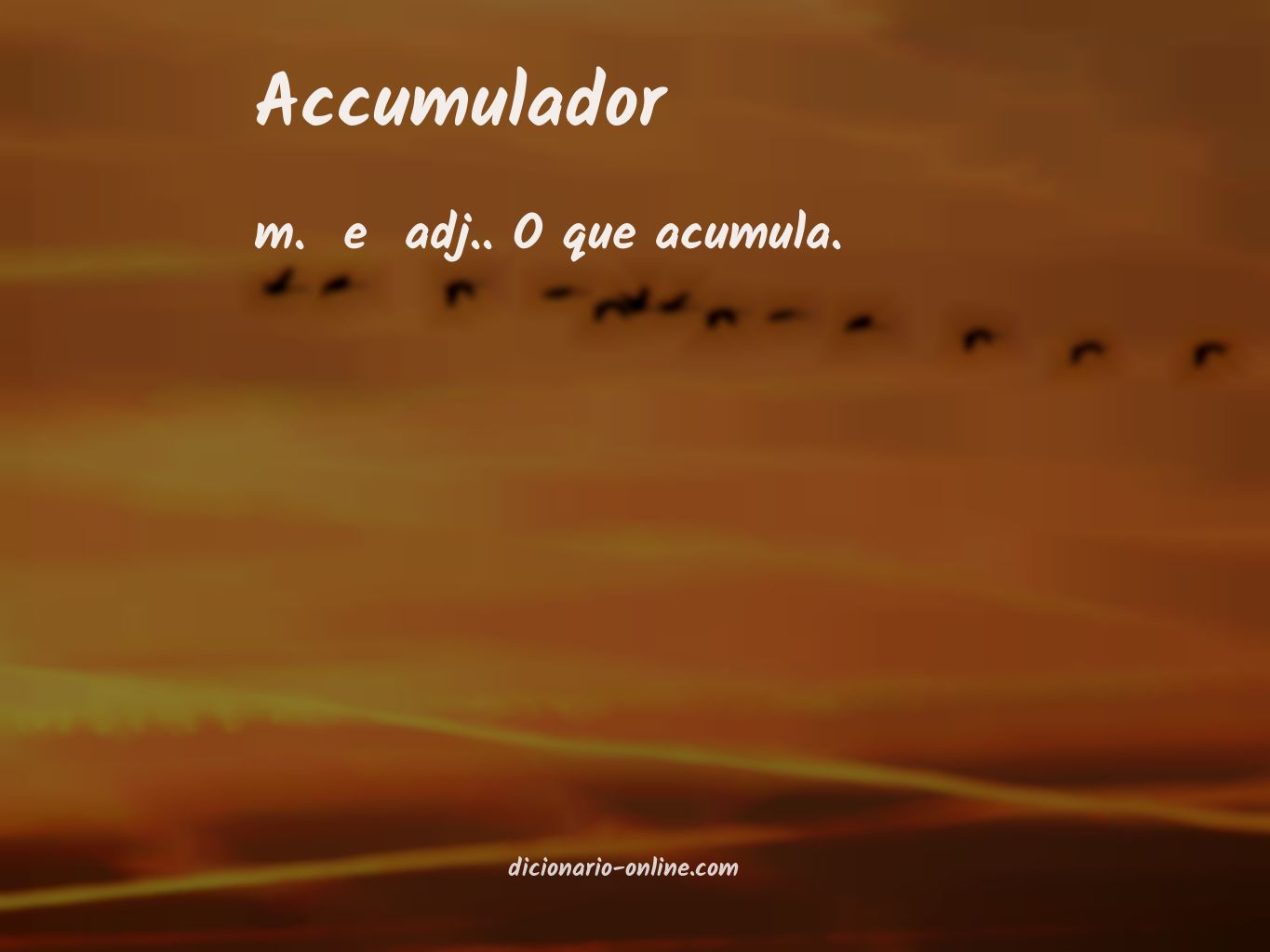 Significado de accumulador