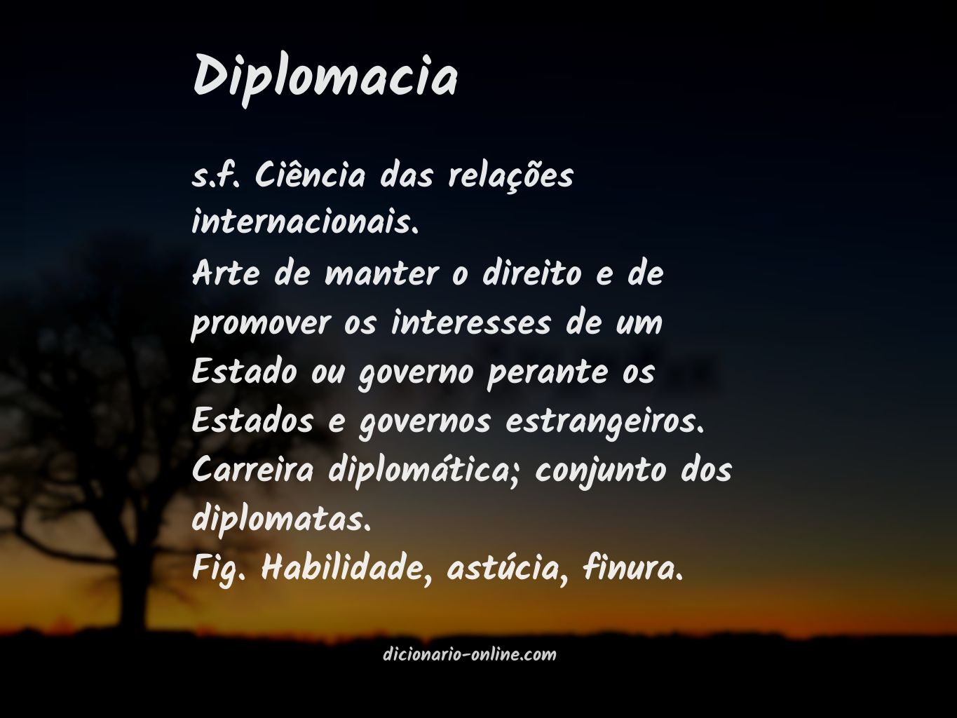 Significado de diplomacia