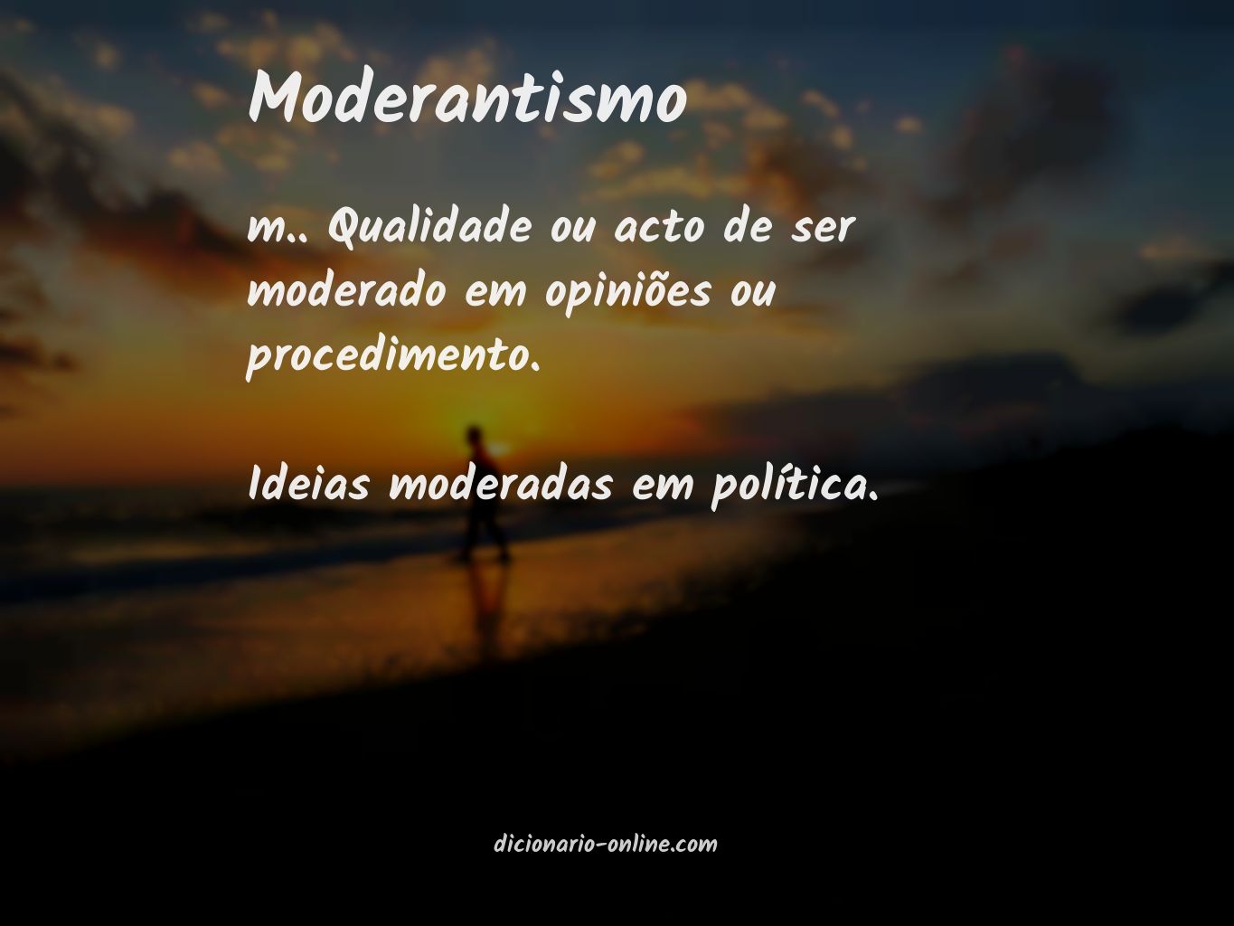 Significado de moderantismo