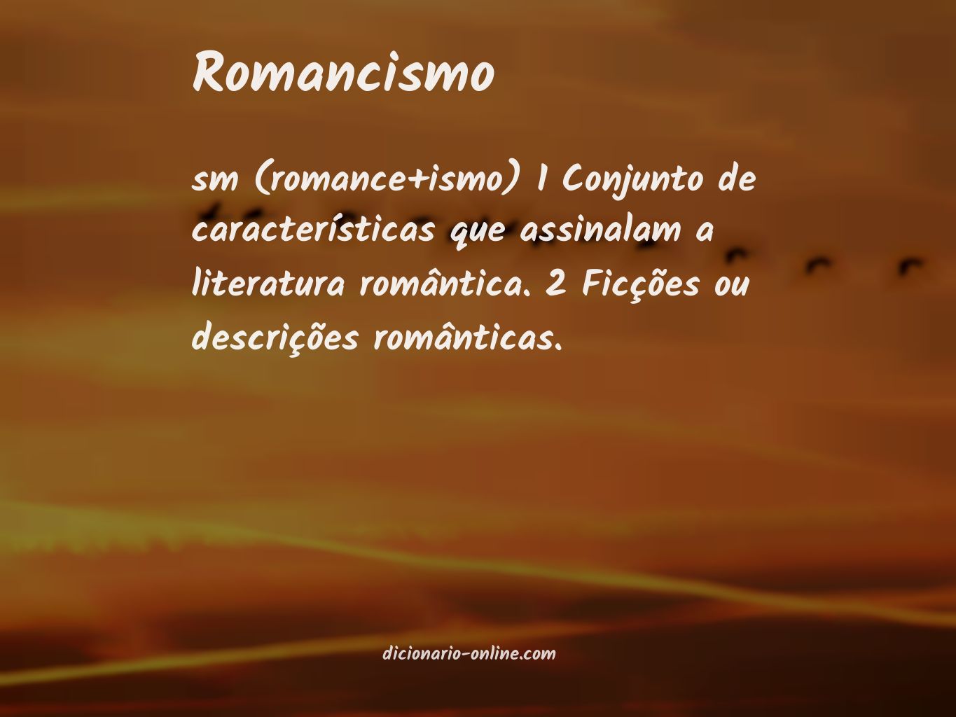 Significado de romancismo