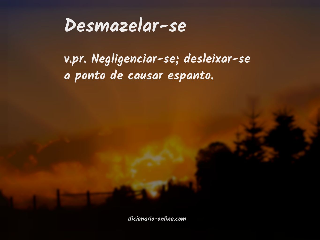 Significado de desmazelar-se