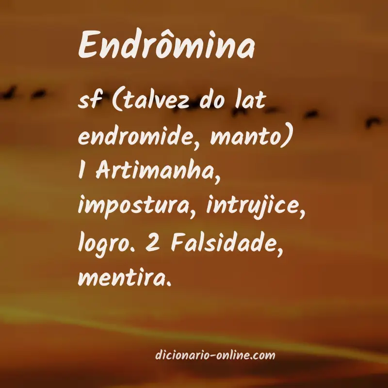 Significado de endrômina