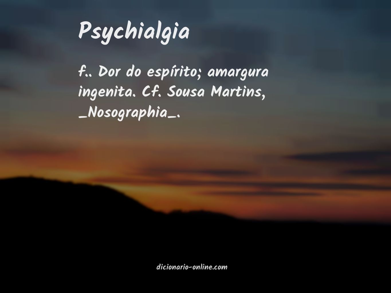 Significado de psychialgia