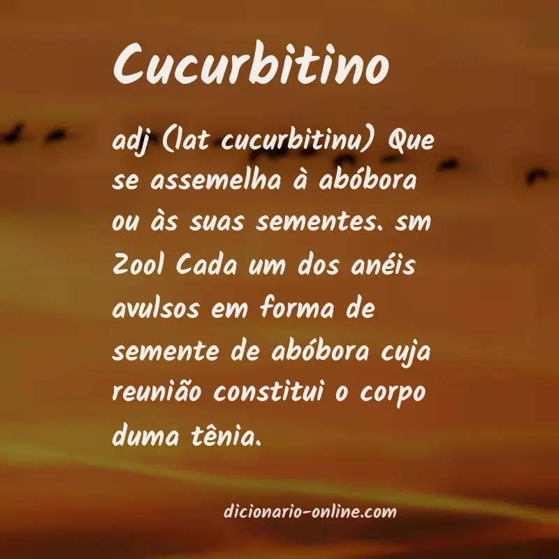 Significado de cucurbitino