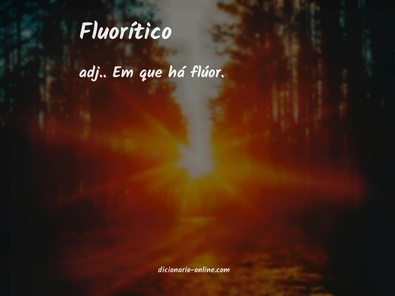 Significado de fluorítico