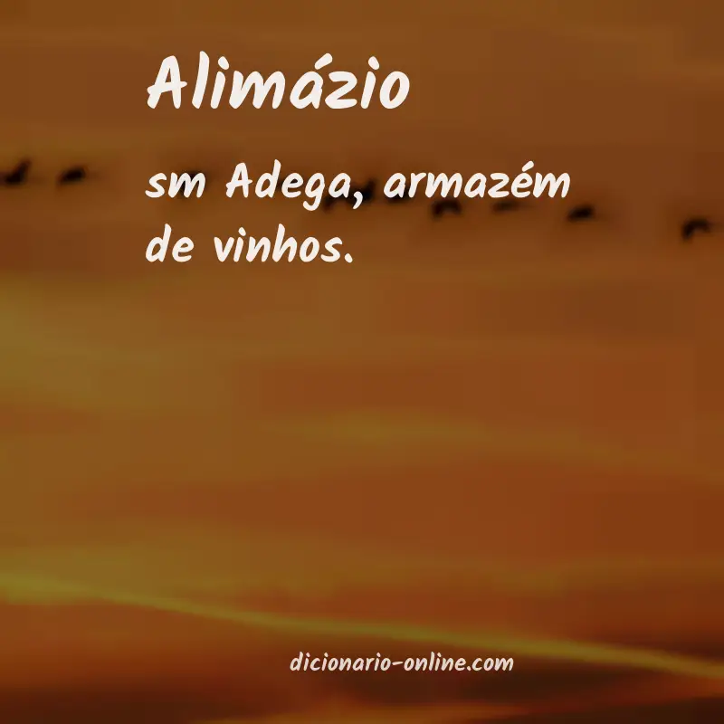Significado de alimázio