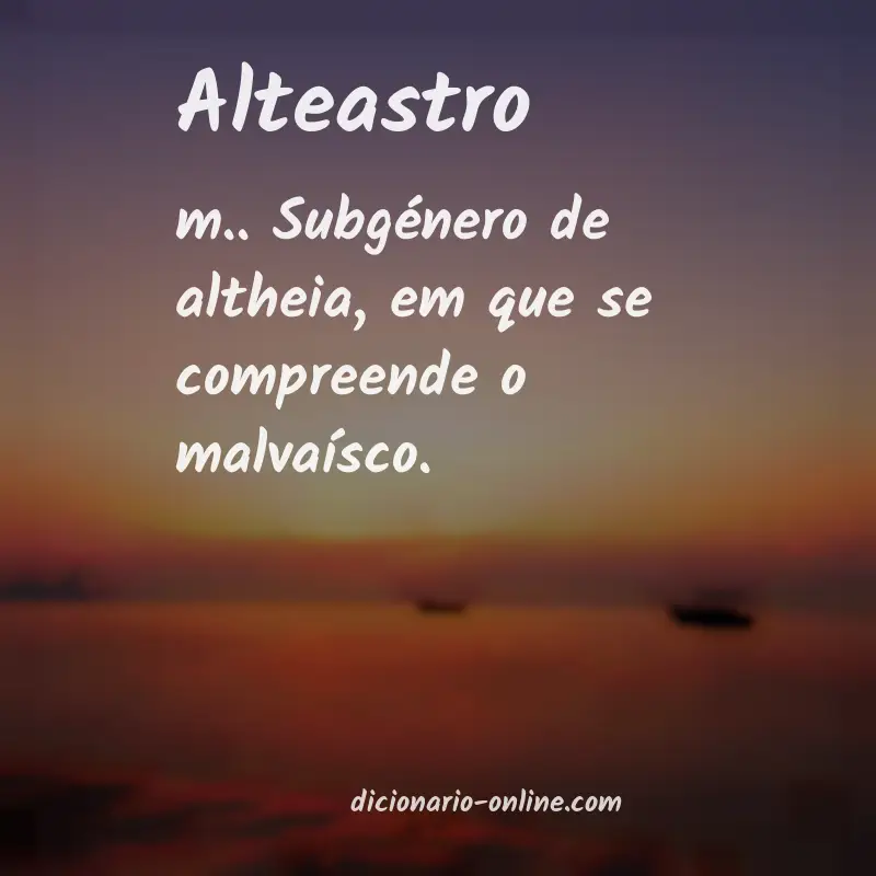 Significado de alteastro