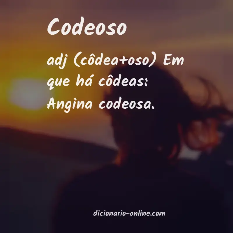 Significado de codeoso