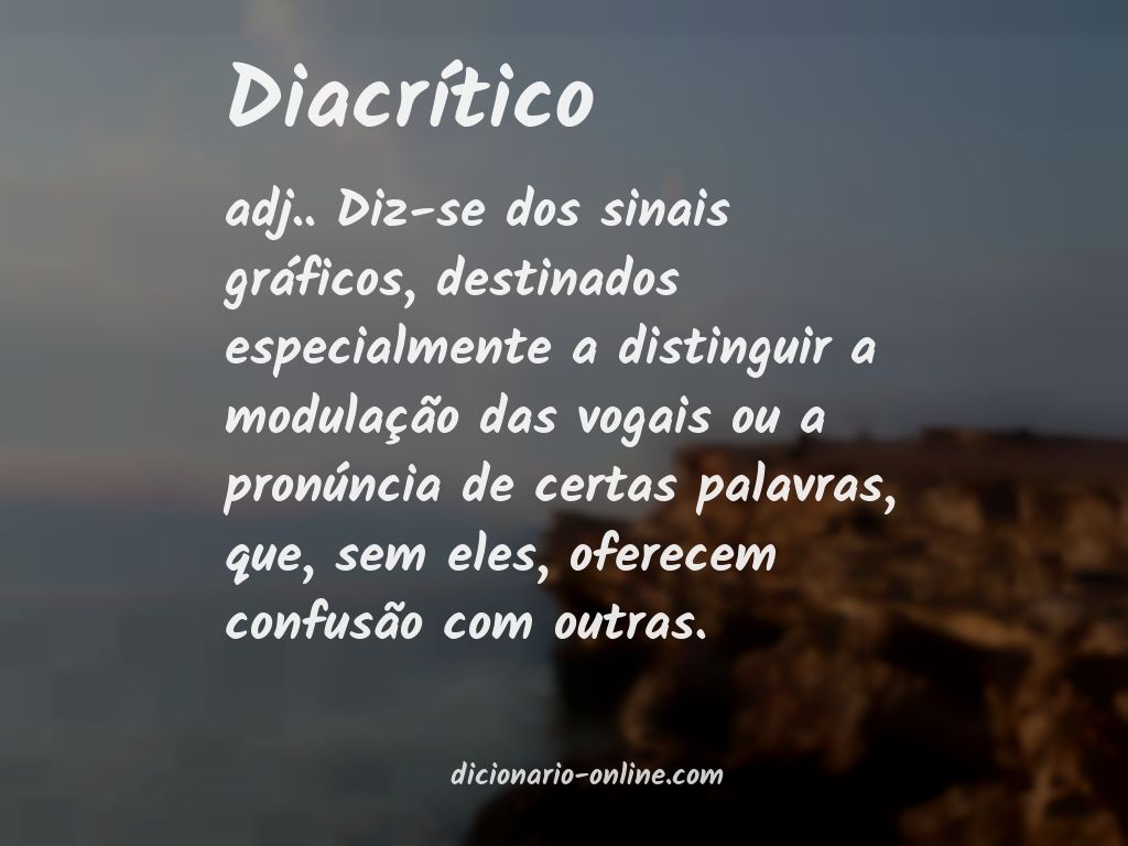 Significado de diacrítico