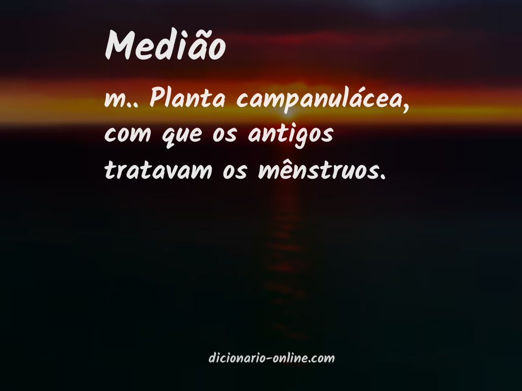 Significado de medião